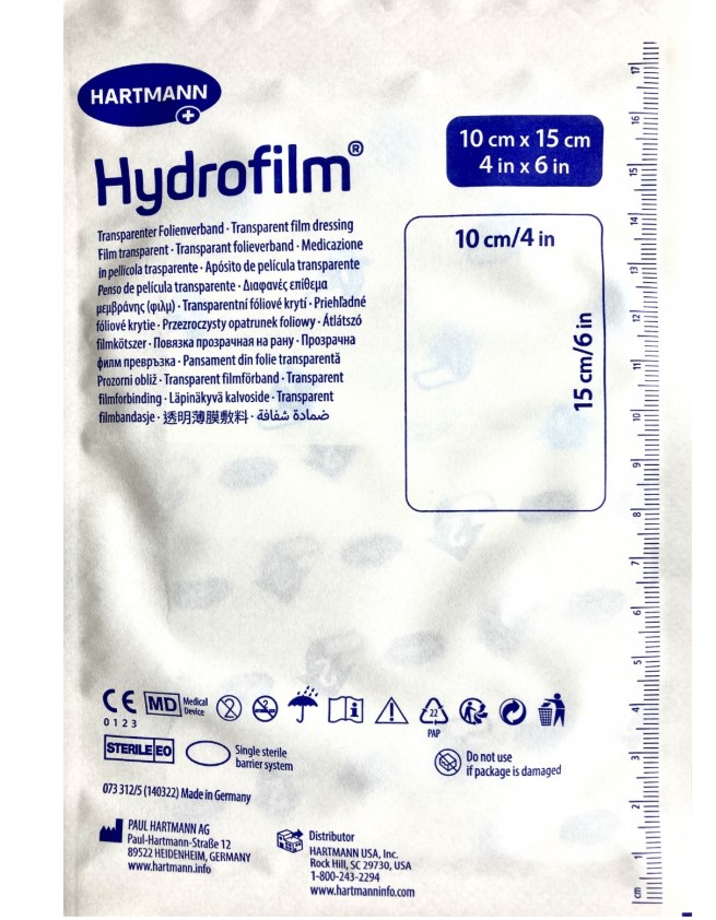 Hydrofilm NEW 10cm x 15cm 1pc steriler Folienverband